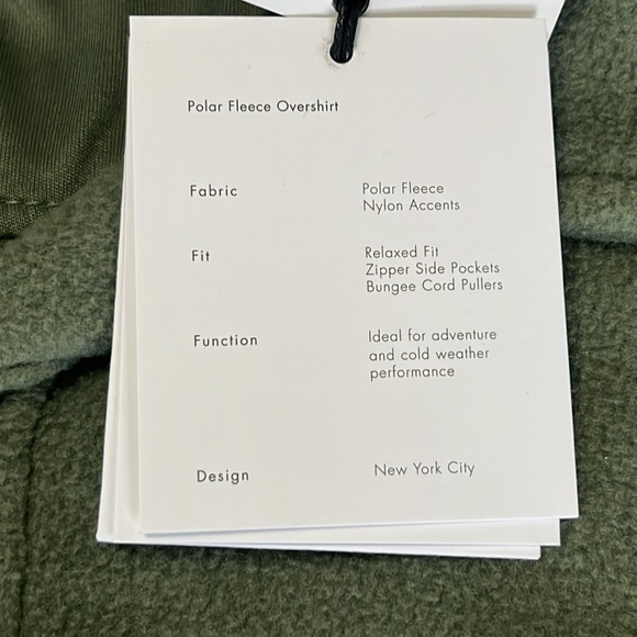 Onia Polar Fleece Overshirt in Sage Green Size M NWT - Picture 8 of 11